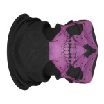Face protection mask, skull design, purple color